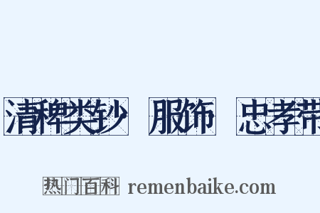 清稗类钞·服饰·忠孝带是什么意思的图片